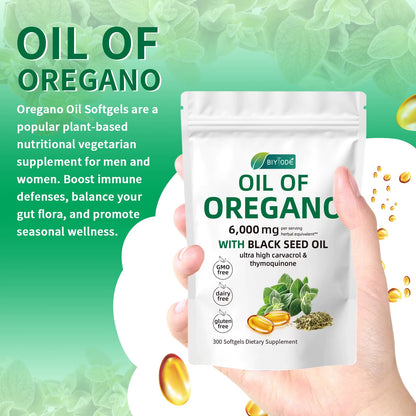 Softgel Capsules Oregano Oil Supplement for Immune Support